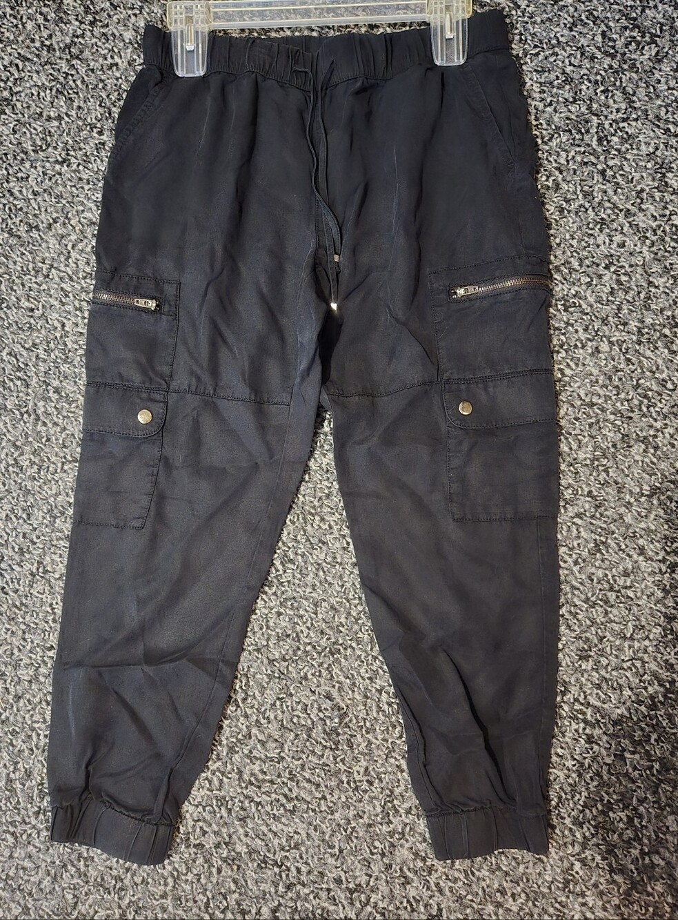 Banana Republic Women's Black Cargo Jogger Pants Size S